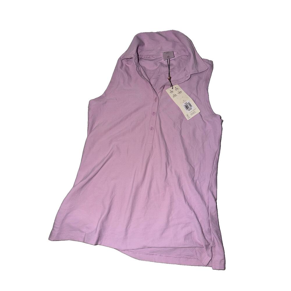 NWT PURPLE CALIA GOLF XS WOMENS COLLARED TANK (AQ42) - Picture 2 of 4